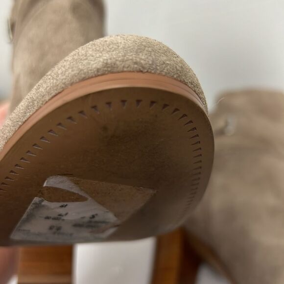 Dolce Vita Taupe suede boots high stacked heel EUC size 9.5M - Picture 14 of 14